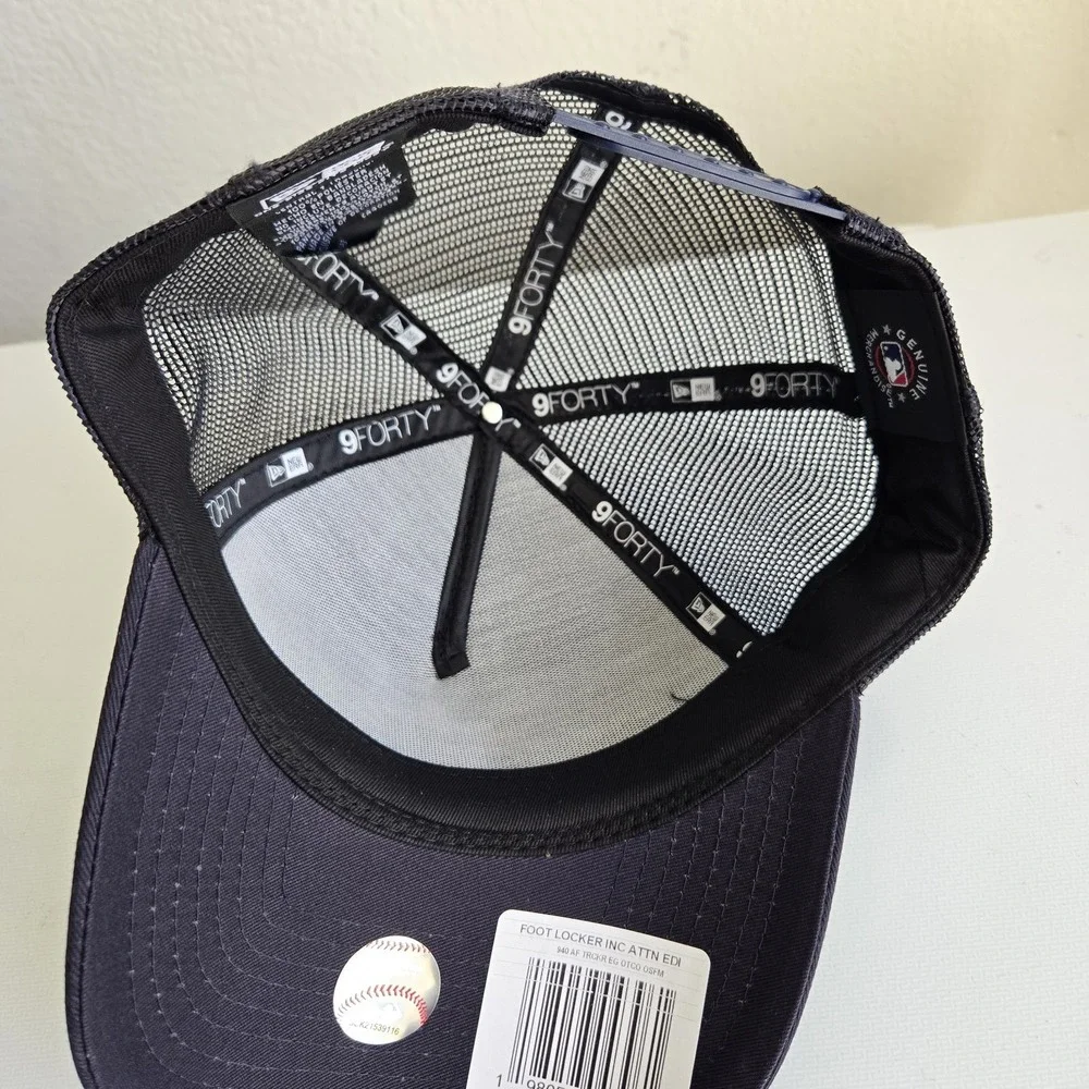 New Era Houston Astros MLB 9FORTY Snapback Trucker Hat Dark Blue A‎ Frame New